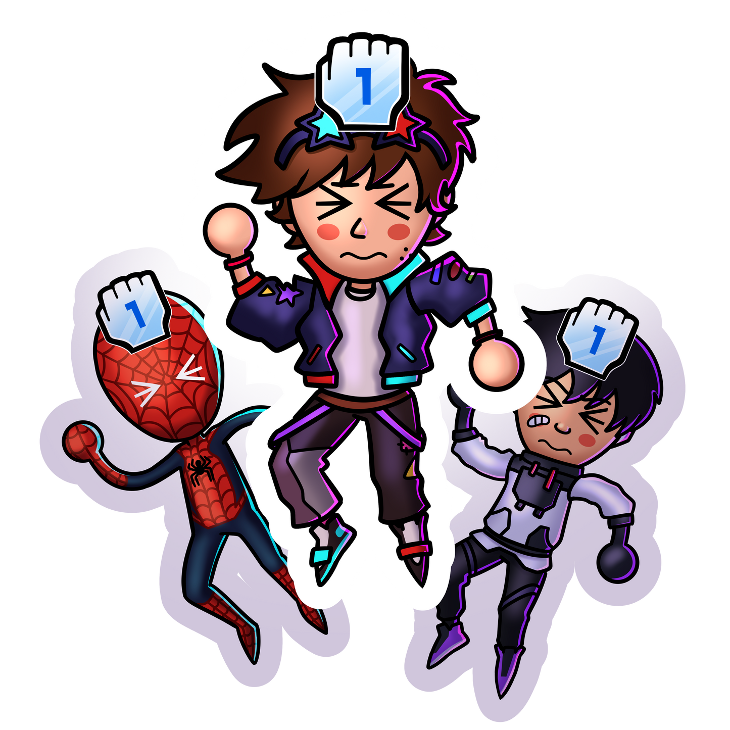 Mii Character Stickers