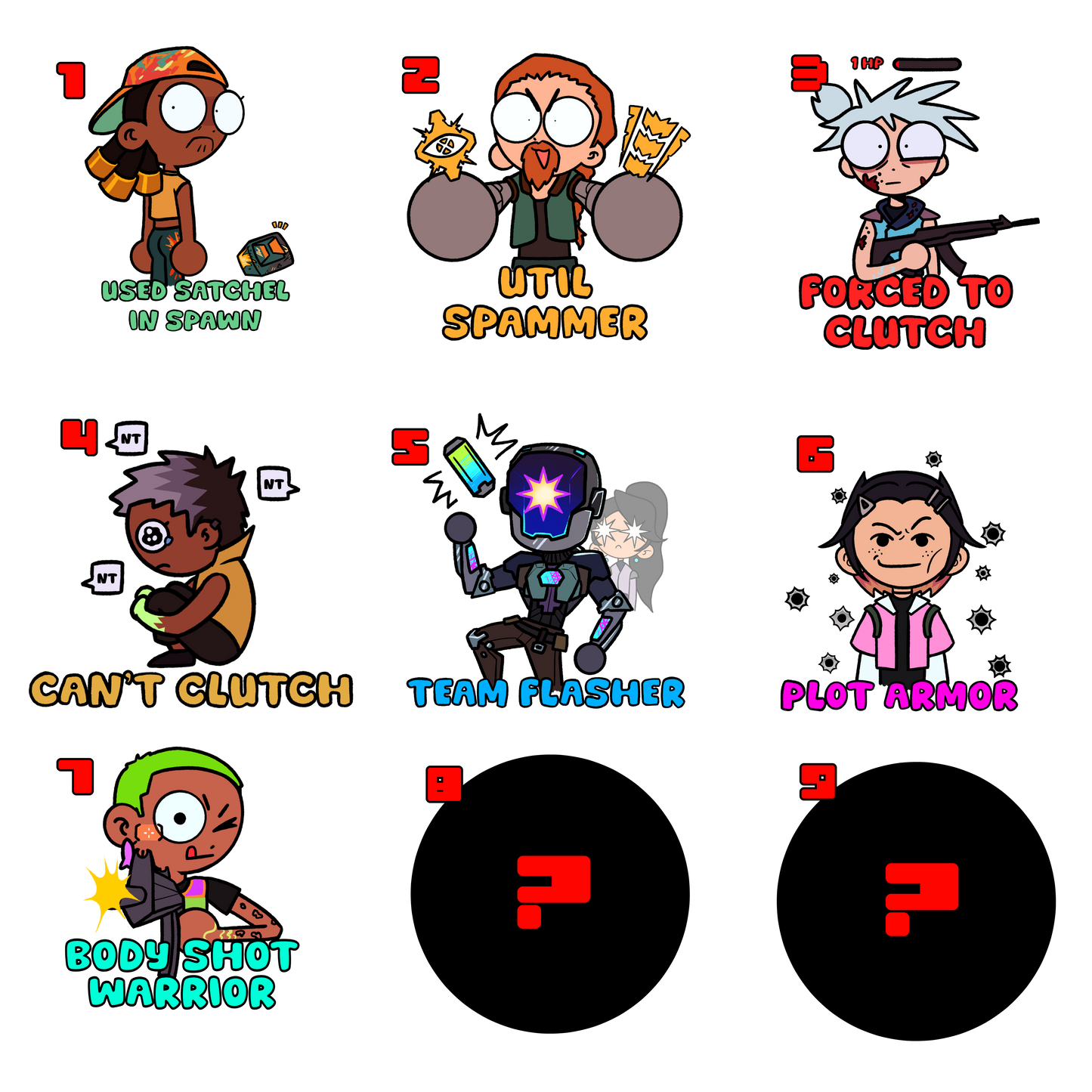 Valorant "Role" Stickers