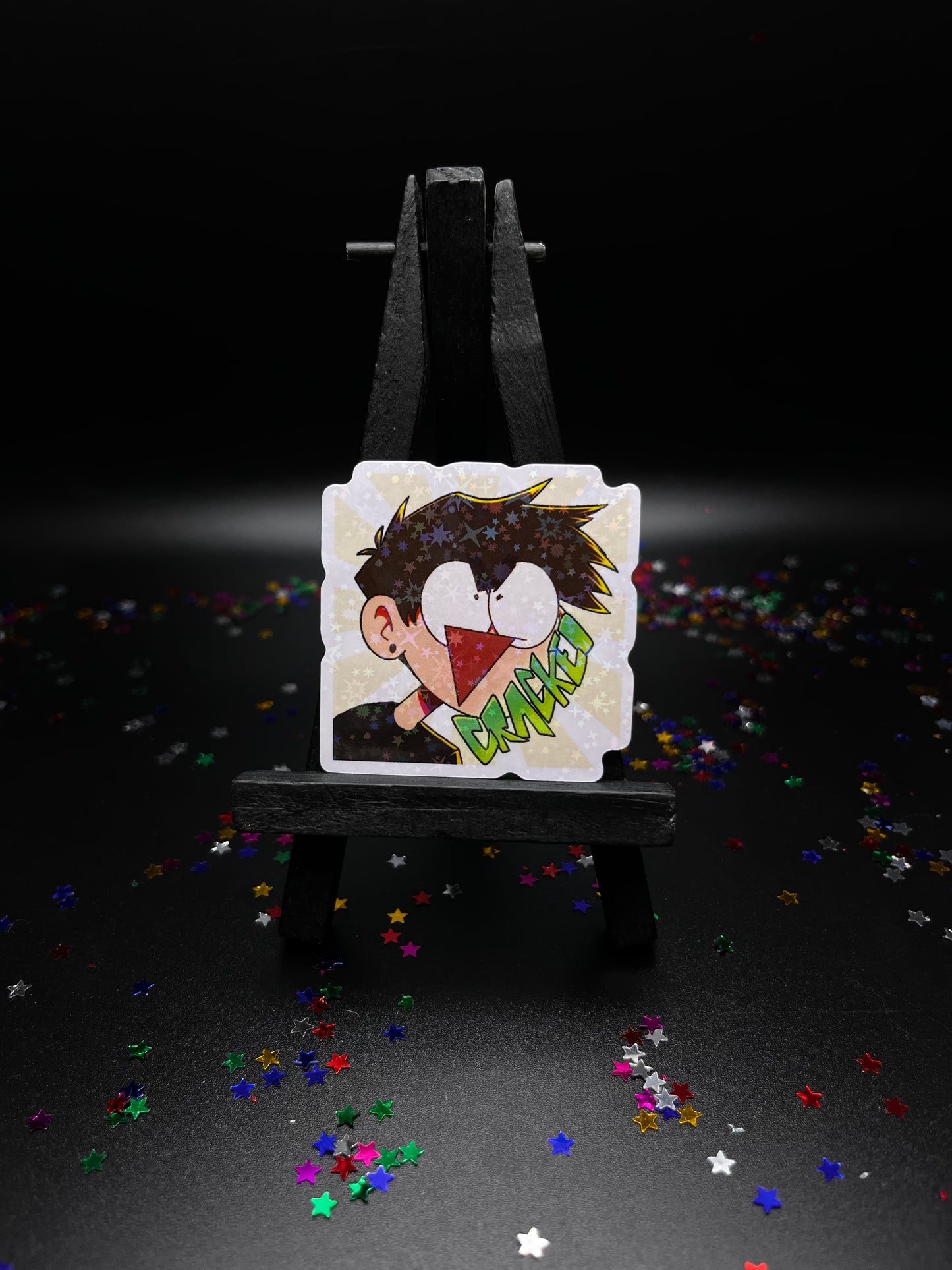Cracked Sticker