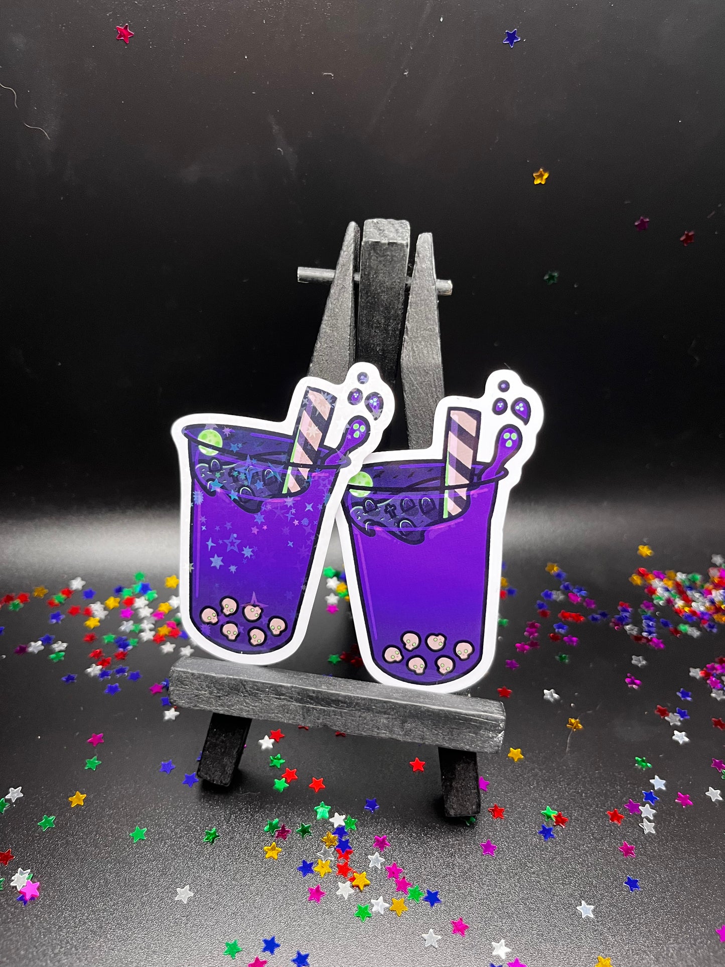 Gravely Grape Boba Sticker