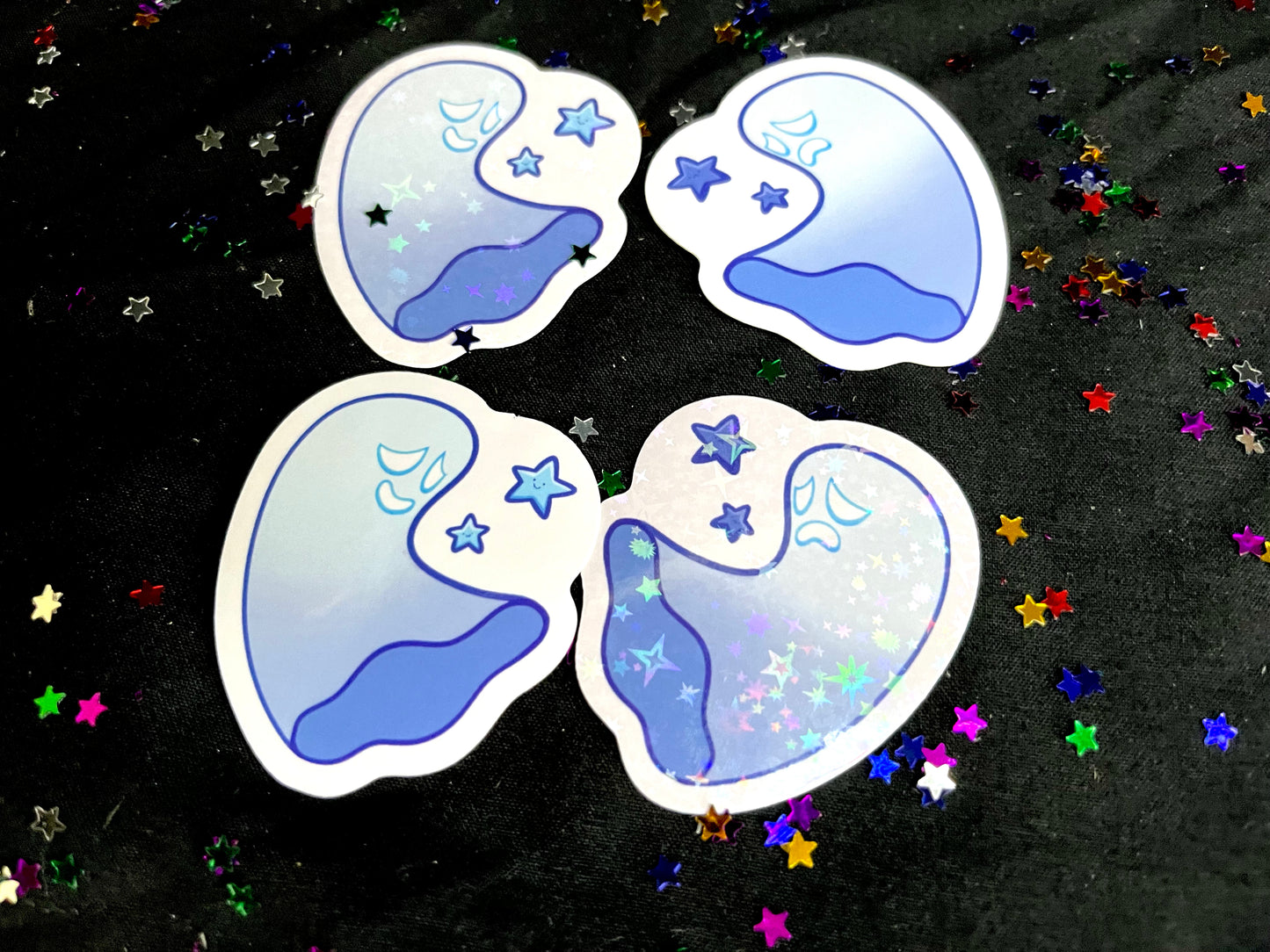 Sad Ghost Sticker