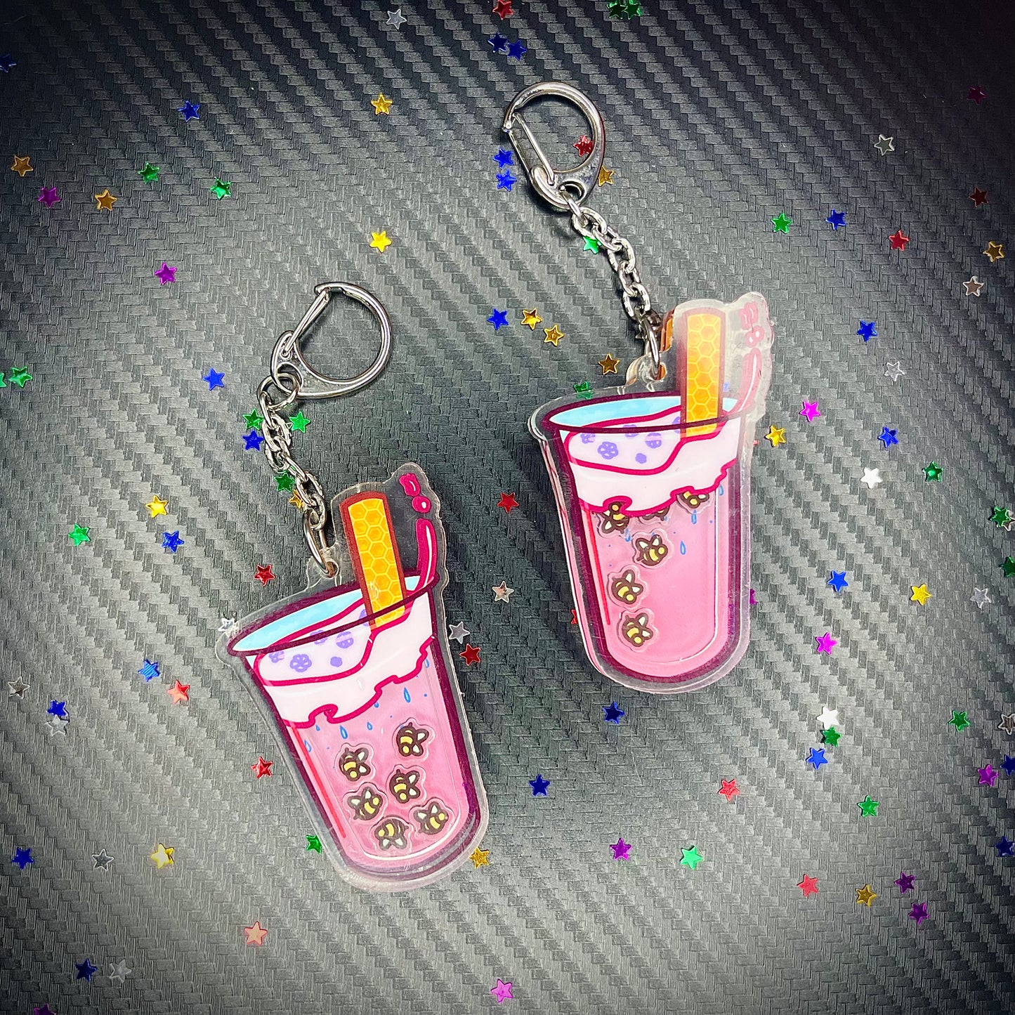 Heavenly Honey Boba Shaker Acrylic Charm