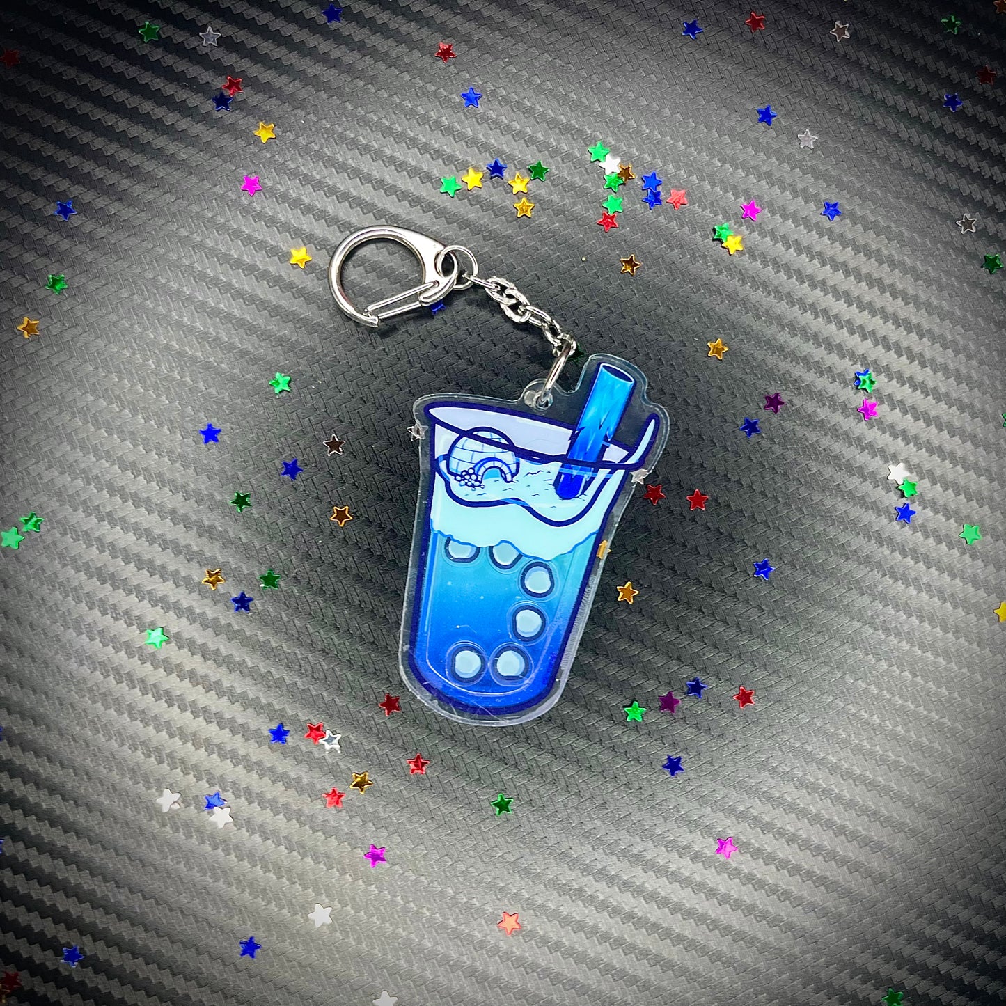 Frosty Fruit Flood Boba Shaker Acrylic Charm