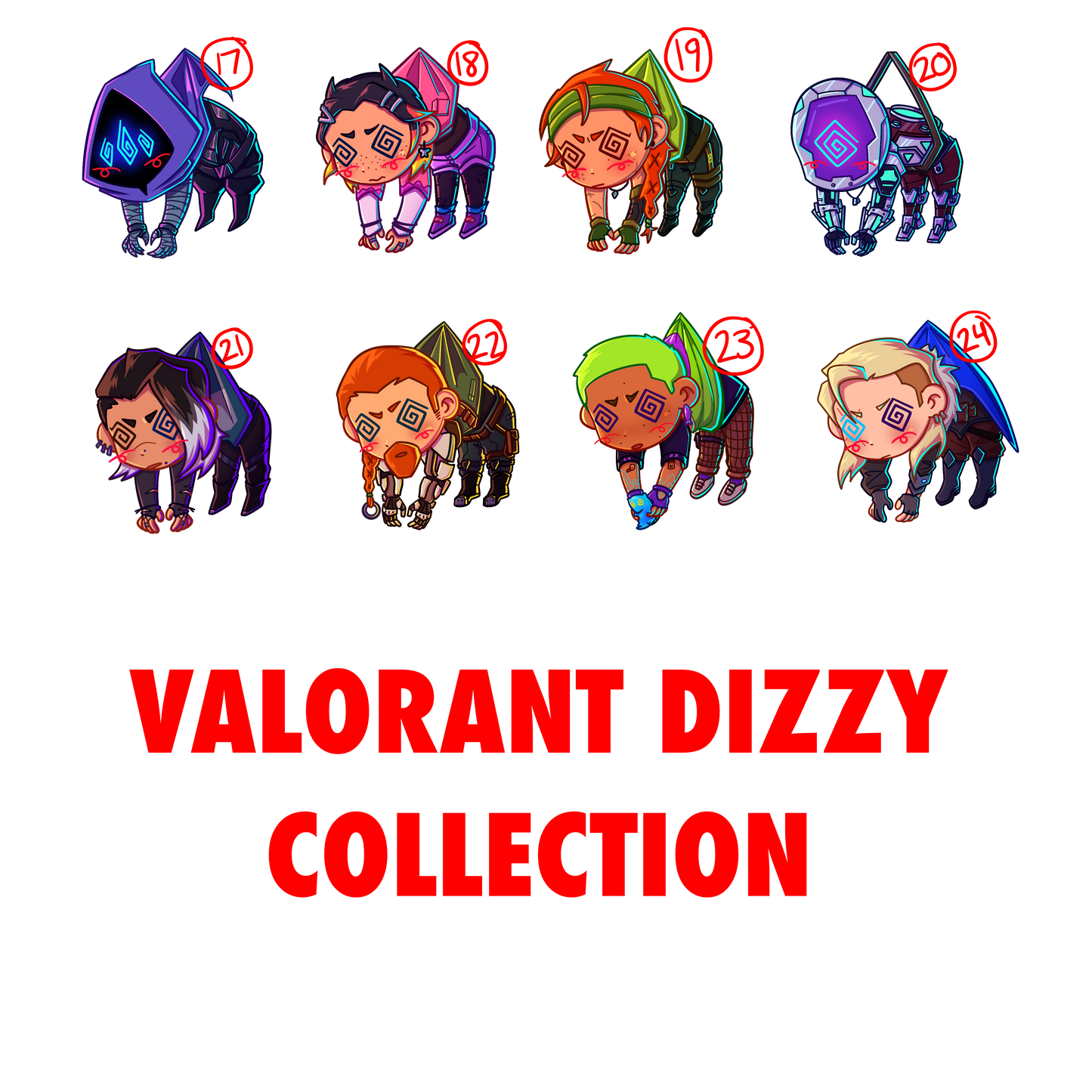 Valorant Dizzy Acrylic Charms