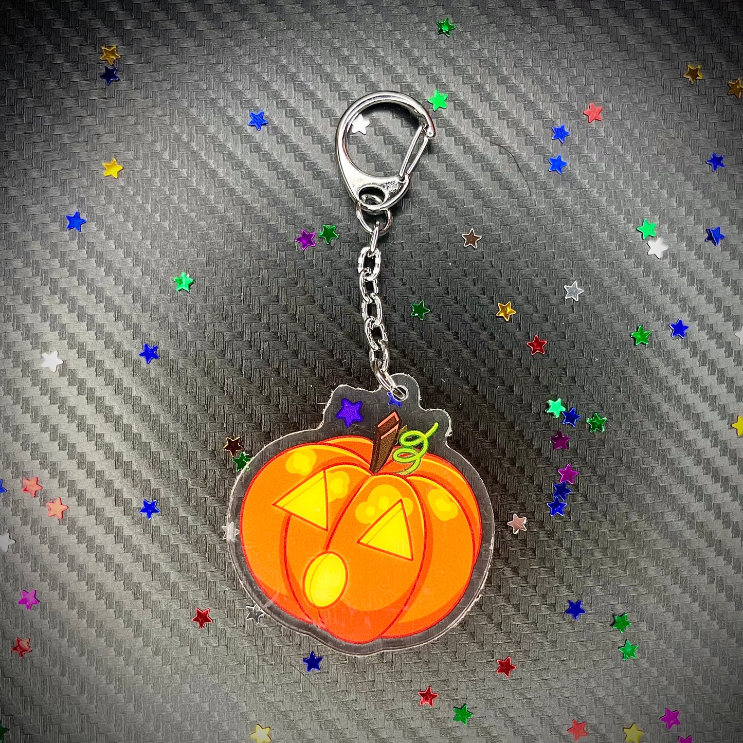 Gasp Jack-o-lantern Acrylic Charm