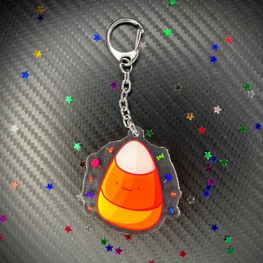 Candy Corn Acrylic Charm