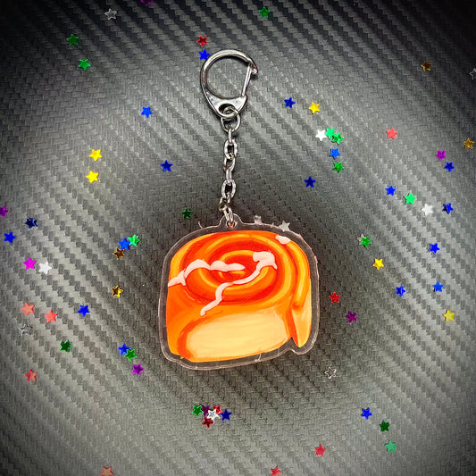 Cinnamon Roll Acrylic Charm