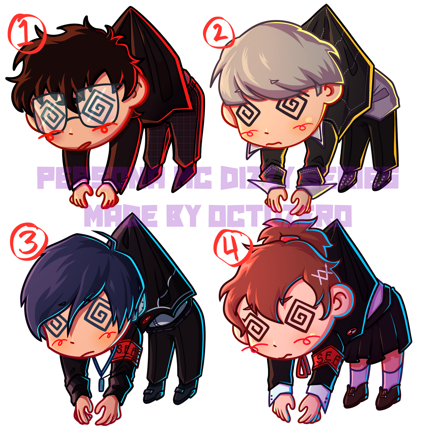 [PRE-ORDER] Persona MC Dizzy Acrylic Charms