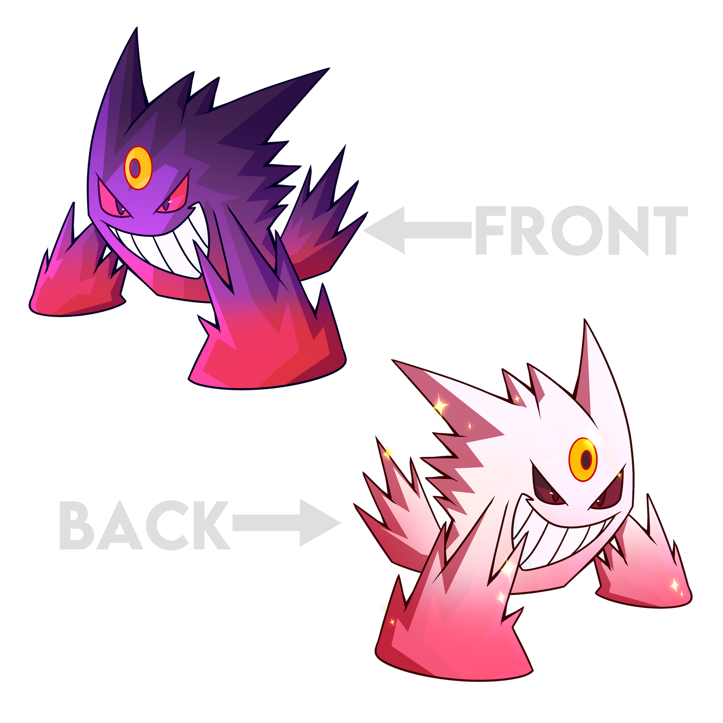 Mega Gengar Acrylic Charm