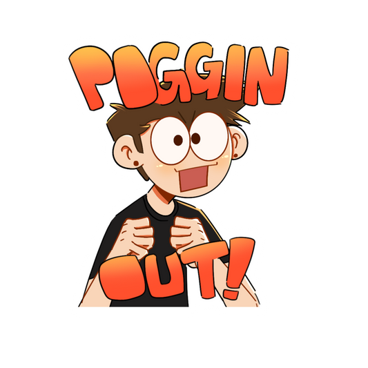 Poggin Out Sticker